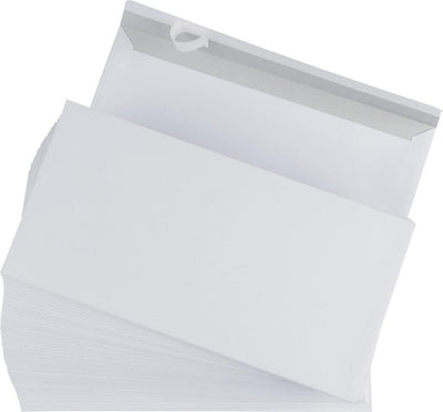 Enveloppes Gallery format 110 x 220 mm fermeture à bande à l'intérieur gris boîte de 500 pièces