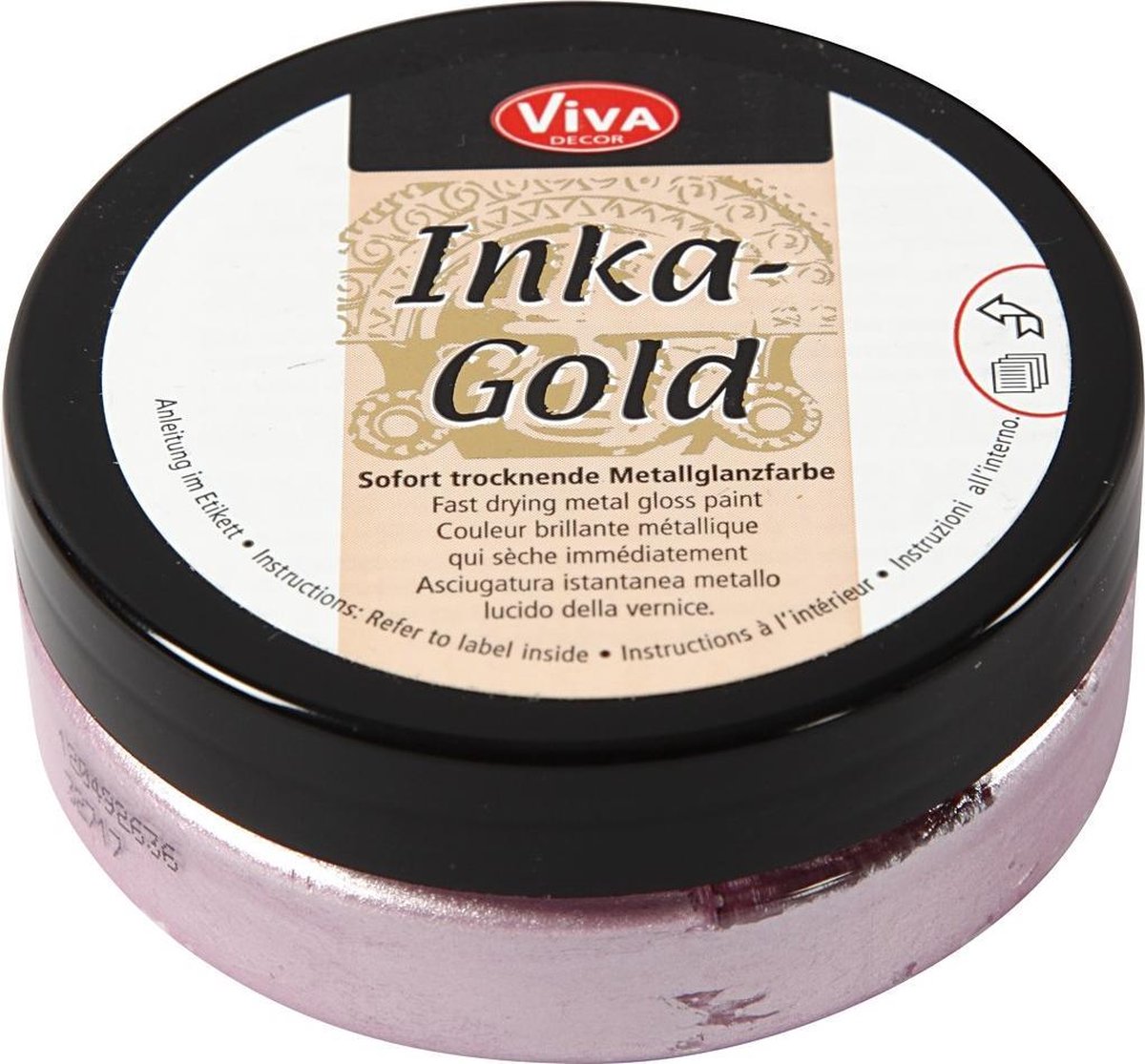 Creativ Company Inka-Gold Glosswax Rose Quartz, 50 ml