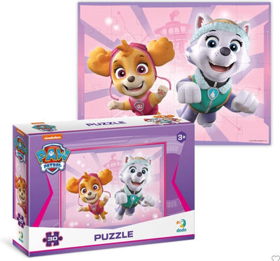 Dodo jouets puzzle patte patrouille 3+ - 30 pièces - jouets patte patrouille avec skye - everest - puzzle 3 ans