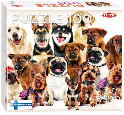 Tactique Group de puzzle ou chiens mignons, 100e.