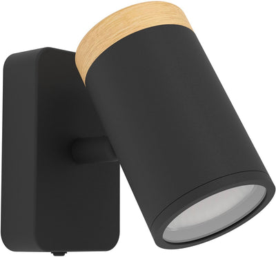 Spot Eglo consuma - salle de bain - gu10 - 11 cm - marron noir