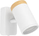 Spot Eglo consuma - salle de bain - gu10 - 11 cm - blanc marron