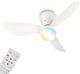Briloner lufito - ventilateur de plafond avec éclairage - plafonnier LED avec ventilateur - lampe ventilateur mode été et hiver - dimmable - CCT - ø78cm - blanc