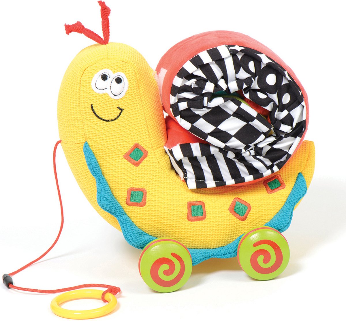 Doudou d'activité Dolce - taille unique - à tirer couleur escargot