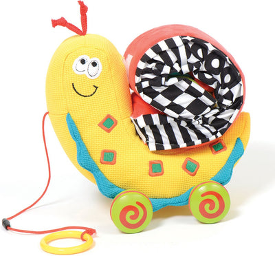 Doudou d'activité Dolce - taille unique - à tirer couleur escargot