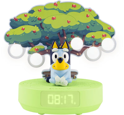 Lampe de nuit sans fil et réveil pour enfants Bigben bluey lumitree - avec musique officielle du titre bluey, 3 mélodies et bruit blanc