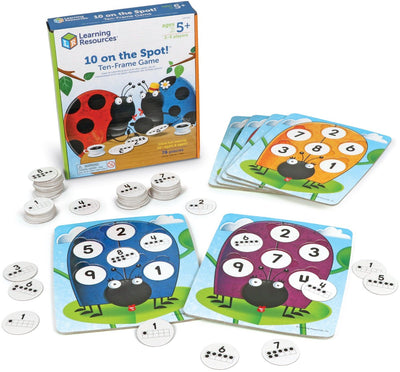Jeu de mathématiques de ressources pédagogiques - pour les enfants de 5 ans à 5+