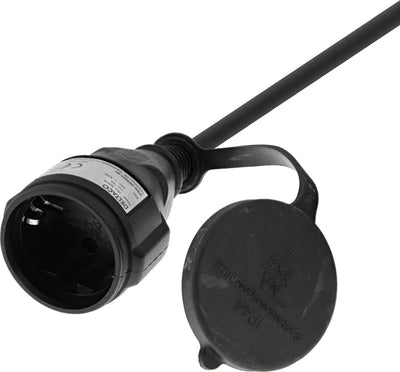 Rallonge Deltaco GT-980 - utilisation extérieure - rallonge mise à la terre - IP44 - 10 mètres - noir