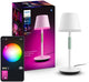 Lampe de table portable Philips hue go - lumière blanche et colorée - blanc