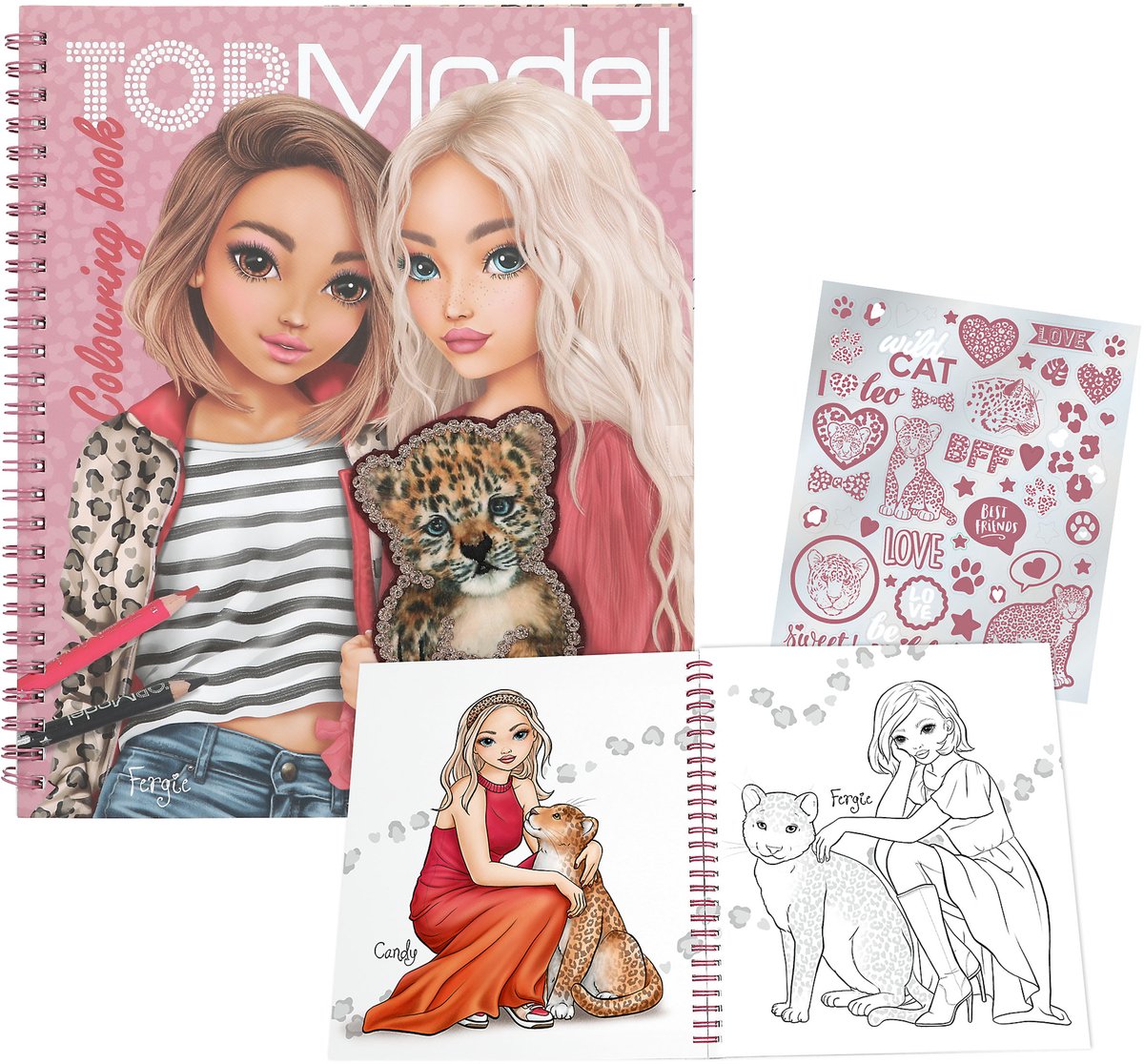 Depesche - livre de coloriage top model - leoheart