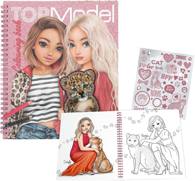 Depesche - livre de coloriage top model - leoheart