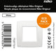 Plaque de recouvrement blanche originale Niko - simple - 10 pièces