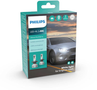 Philips Ultinon Pro5100 HL H4 Ensemble LED 11342u51x2