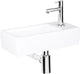 Differnz set de fontaine helios rectangle droit 37,5x18,5x9,5cm céramique blanc