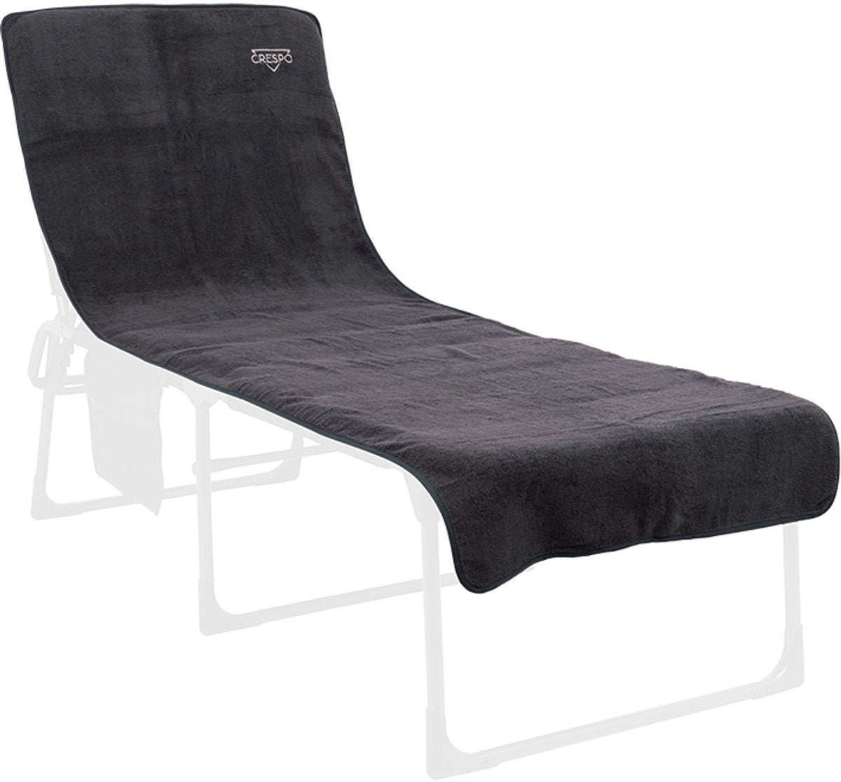 Crespo - housse de chaise en tissu éponge xl - transats - gris