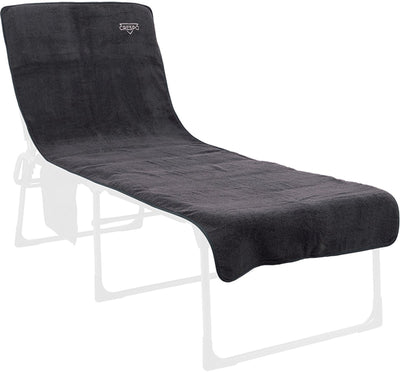Crespo - housse de chaise en tissu éponge xl - transats - gris