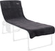 Crespo - housse de chaise en tissu éponge xl - transats - gris