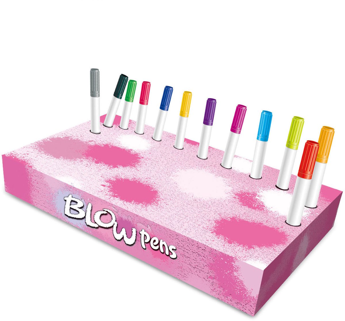 Coffret stylo souffleur avec pompe fantaisie
