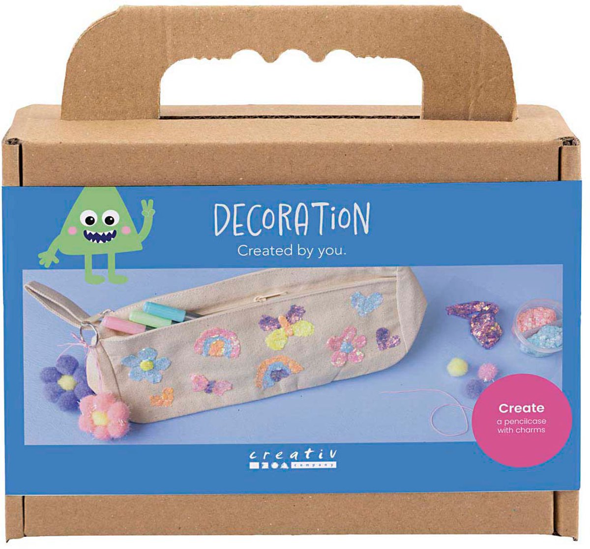 Creativ company mini hobby set décoration, trousse, couleurs pastel, 1 boîte