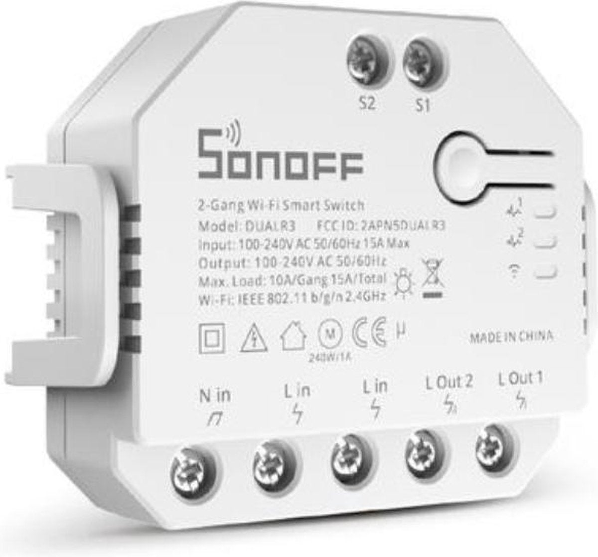 Sonoff dual r3 commutateur intelligent WiFi à 2 gangs