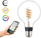 Lampe LED intelligente Eglo connect.z - E27 - ø 9,5 cm - lumière RVB réglable lumière blanc chaud (3000k) - dimmable - zigbee