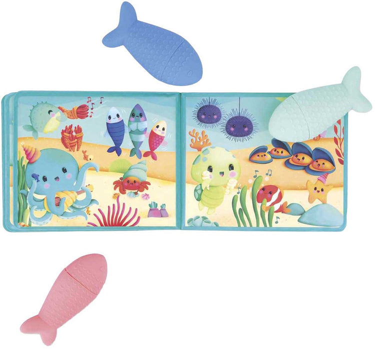 Janod - jouets de bain - livre de bain - la fête sous l'océan