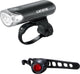 Ensemble de lampes Cateye el135n + orb ld160 - éclairage vélo - LED - noir