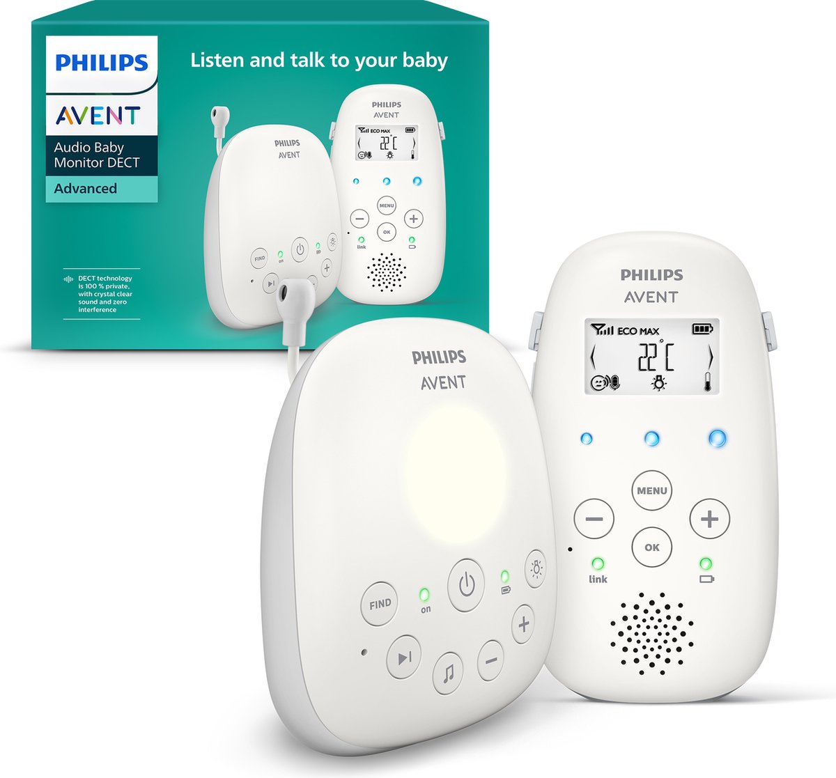 Philips avent - écoute-bébé dect - écoute-bébé audio - scd713 26