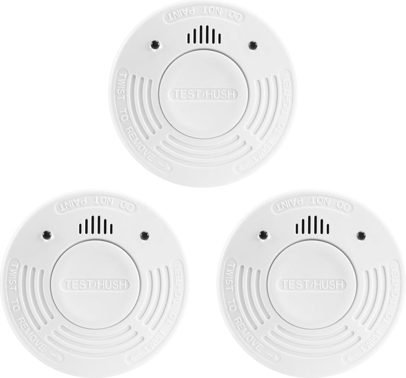 Détecteur de fumée Alecto SD1010 3x - détecteur d'incendie avec batterie pendant 10 ans - conforme aux normes européennes - 3 pièces