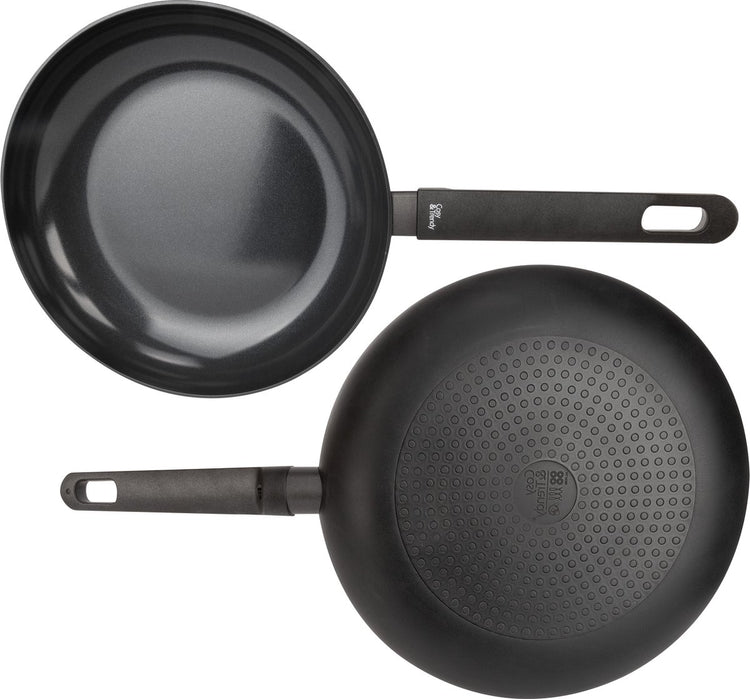 Cosy trendy full black - poêle à frire - ø 28cm x 5,5cm - sans PFA - poêle à induction - passe au lave-vaisselle - chauffage rapide - poignées froides - sans couvercle - noir