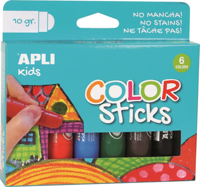 Apli enfants peinture bâton de couleur 6x