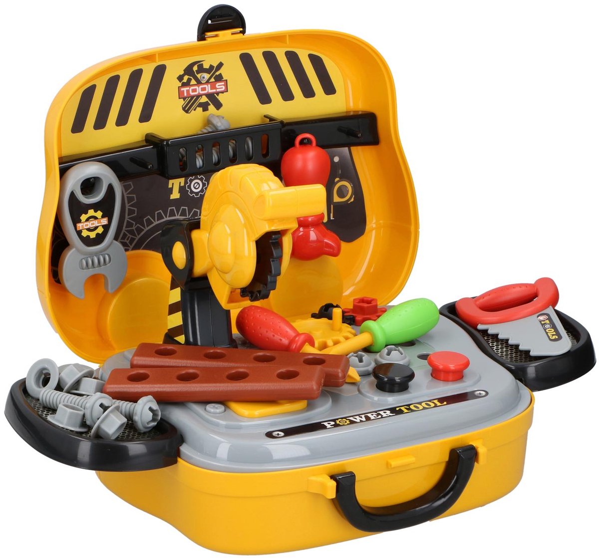 Mallette à outils Eddy Toys - jaune - 24 accessoires