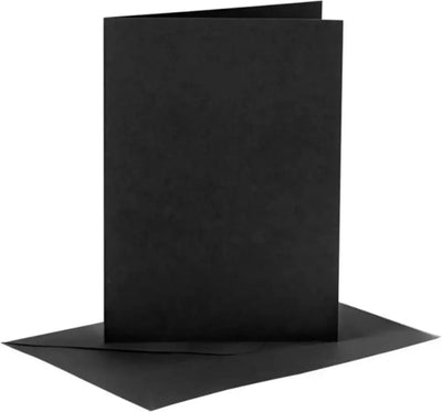 Enveloppes pour cartes d'entreprise Creativ noires 10,5x15 cm 50 sets