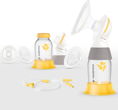 Medela classic personalfit flex double tire-lait - pour tire-lait électriques compatibles avec freestyle, swing maxi