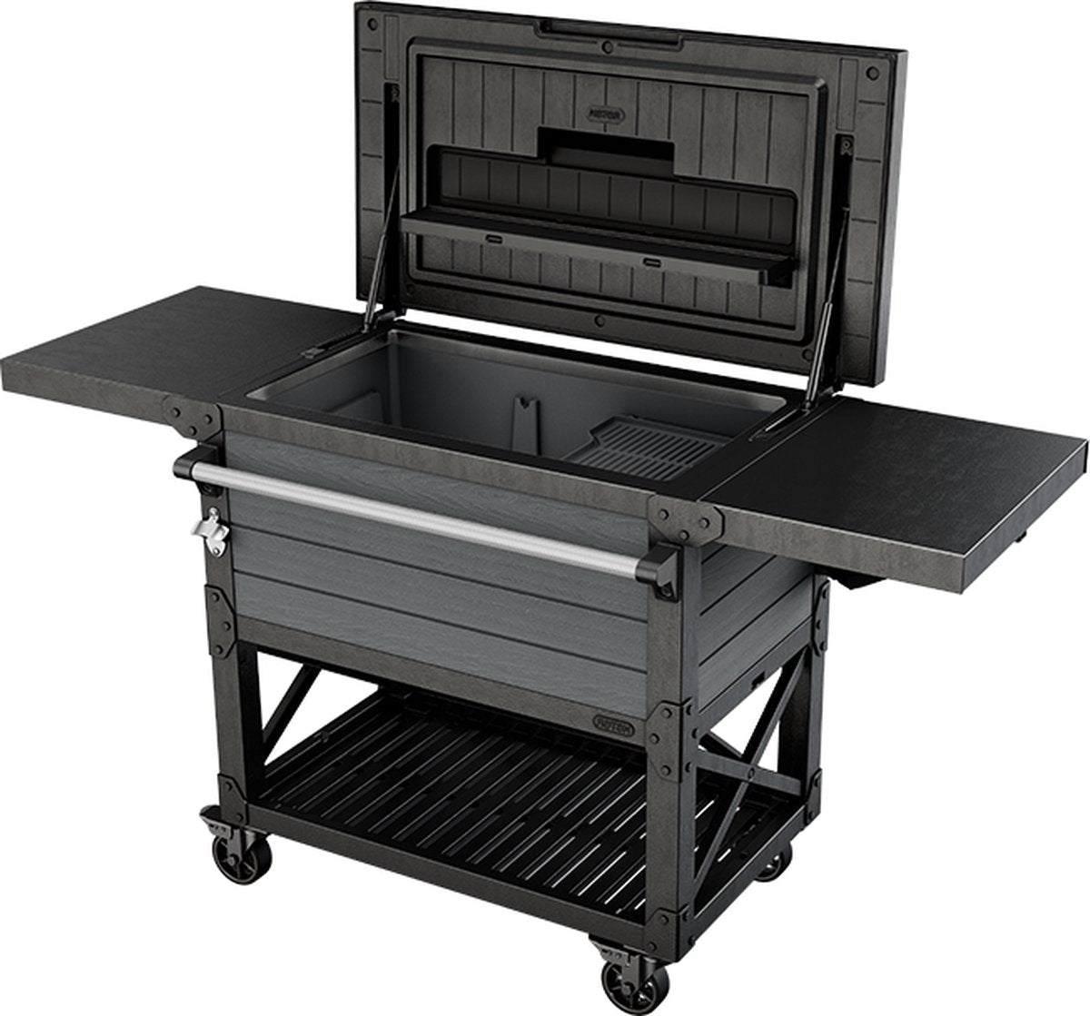 Table de fête réfrigérée pour patio Keter Unity - 95,5x58,4x89,8cm - noir