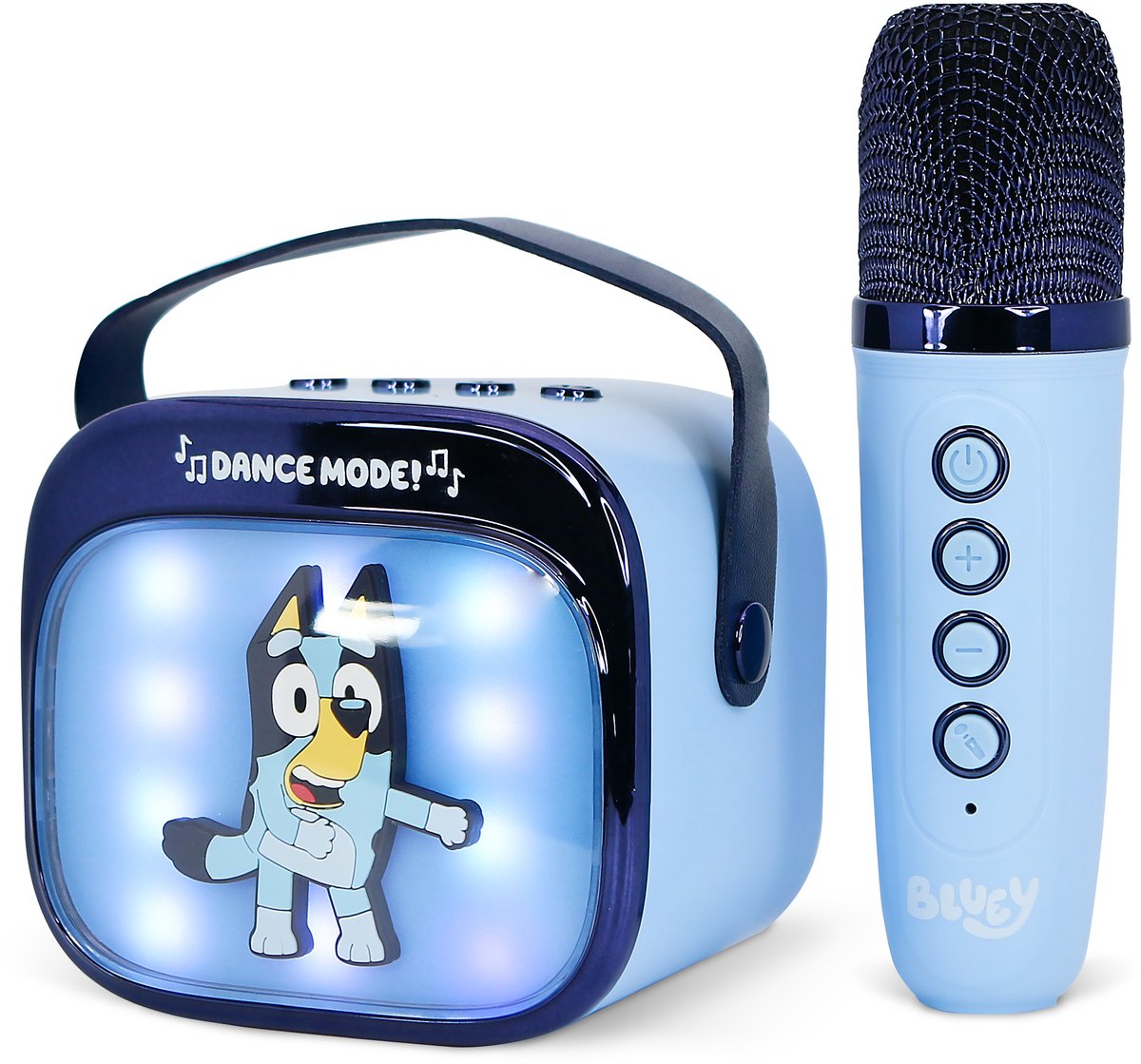Otl technologies bluey - kit karaoké pour enfants - microphone et haut-parleur sans fil - avec effets de lumière - distorsion de la voix