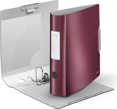 Classeur plastique Leitz 180° style actif - capacité de 500 feuilles A4 - largeur de dos de 82 mm - rouge