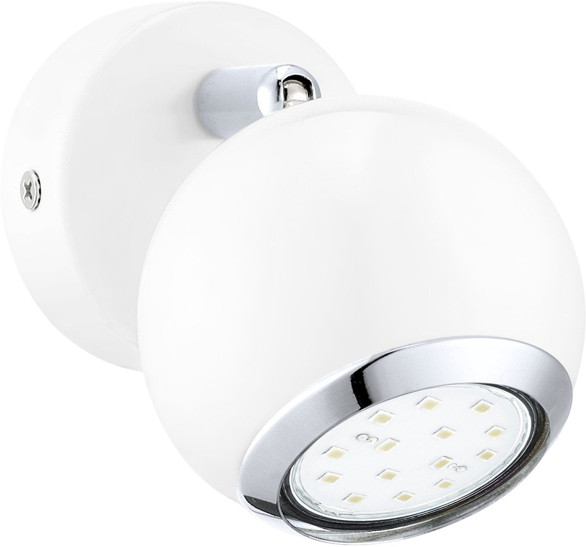 Spot Eglo bimeda - 1 lumière - blanc, chrome