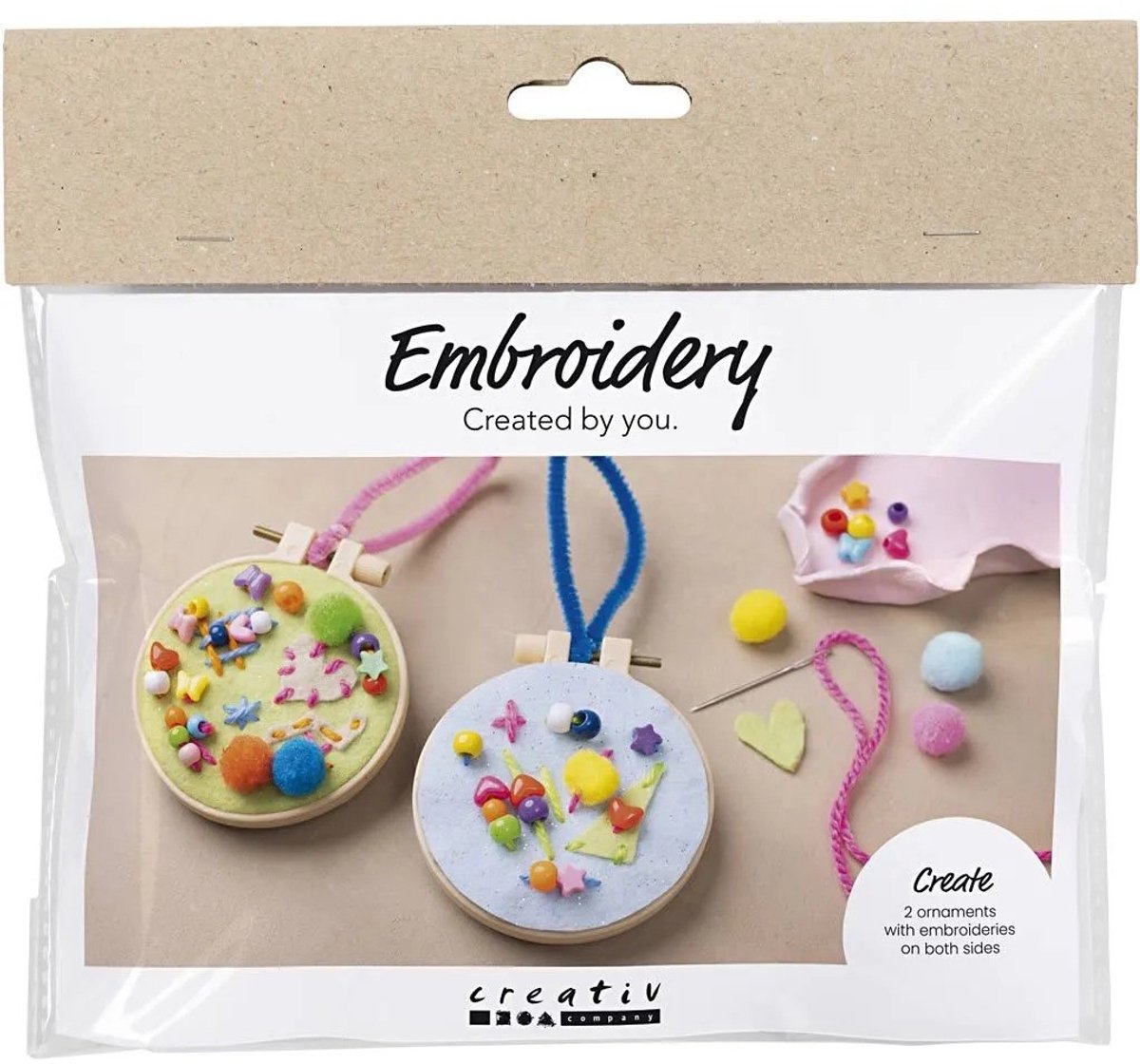 Creativ company mini hobby set broderie, fantaisie, 1 boîte