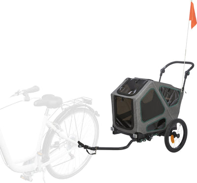 Trixie Bicycle Trailer Gray Sage