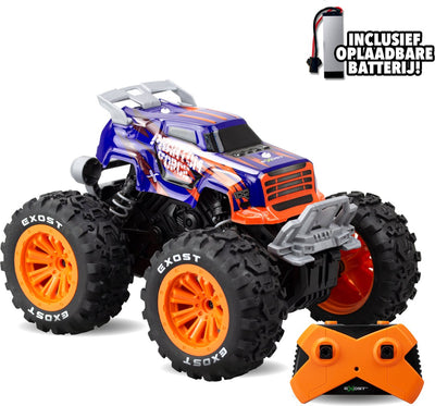 Exost RC Phantom Force Monster Truck 1:16 - Voiture contrôlable avec. batterie rechargeable
