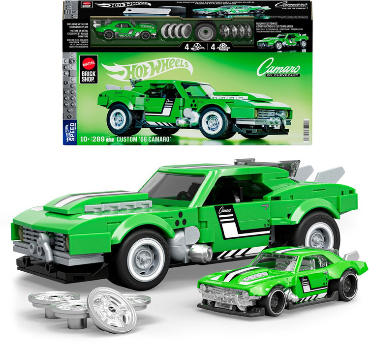 Mattel Brick Shop Hot Wheels Speed Series - Custom '68 Camaro - Jouets de construction - 289 pièces