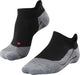 Falke tk5 chaussettes de marche invisibles anti-ampoules en laine fine matière fonctionnelle hommes noir - taille 42-43