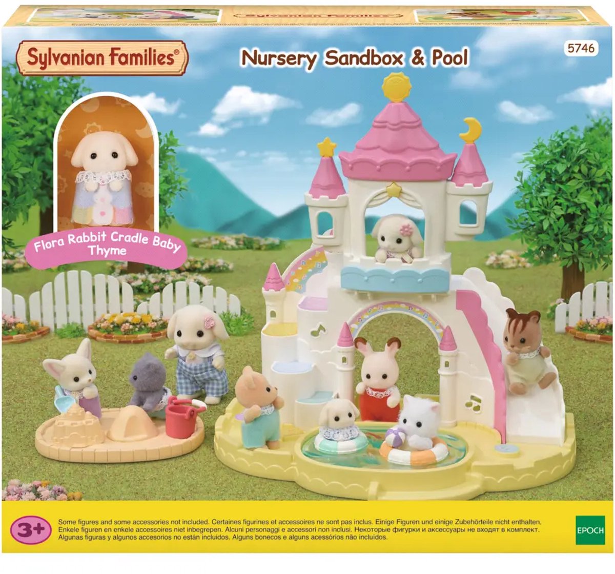 Époques des familles sylvaniennes bébé sandbak piscine