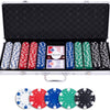 Set de poker en coffret argent - 500 jetons 11,5gr.