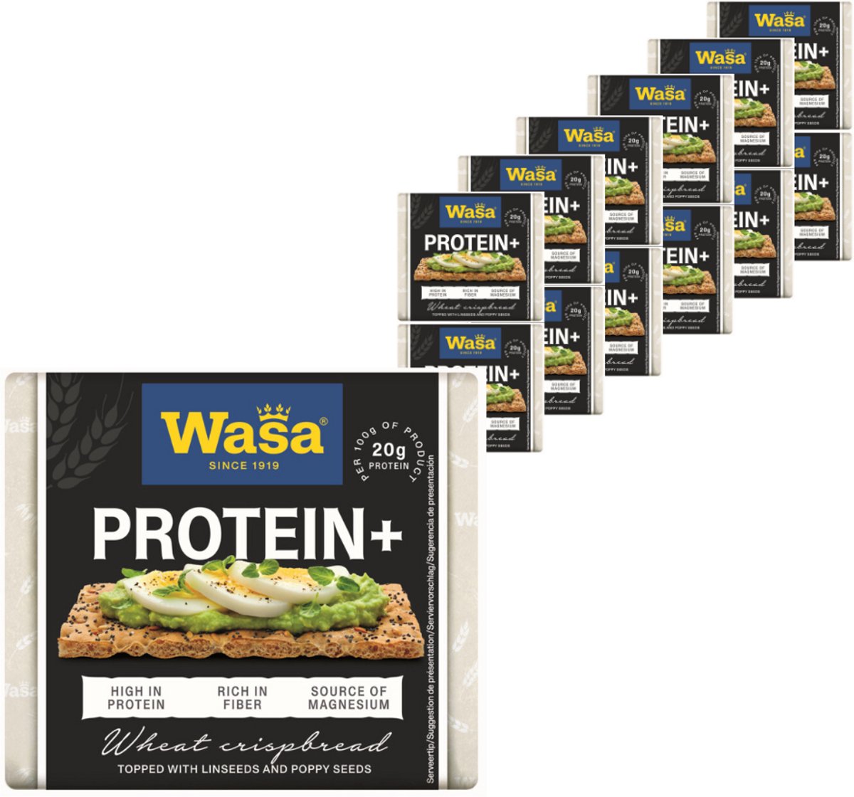 Pain croustillant Wasa Protein+ - 12x200g