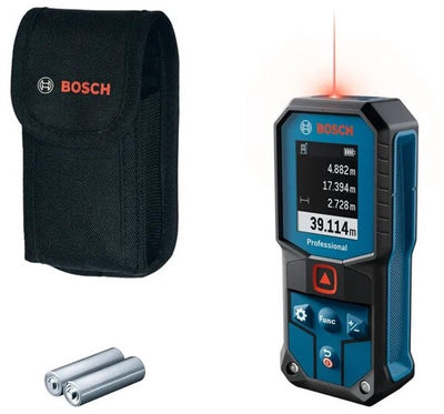 Télémètre laser Bosch bleu glm 40-31 | 2 piles 1,5v lr6 (aa) + coffret de rangement - 0601075000