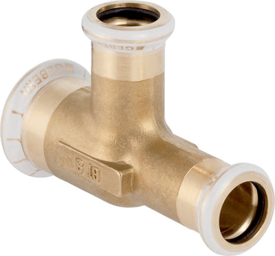 Geberit mapress c acier pièce en t laiton réduit 28x22x22mm version sans silicone
