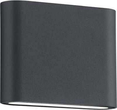 Trio thames ii - applique murale - anthracite - incl. 2x SMD 2,5W - éclairage haut et bas - montage mural - non dimmable - éclairage extérieur - IP54