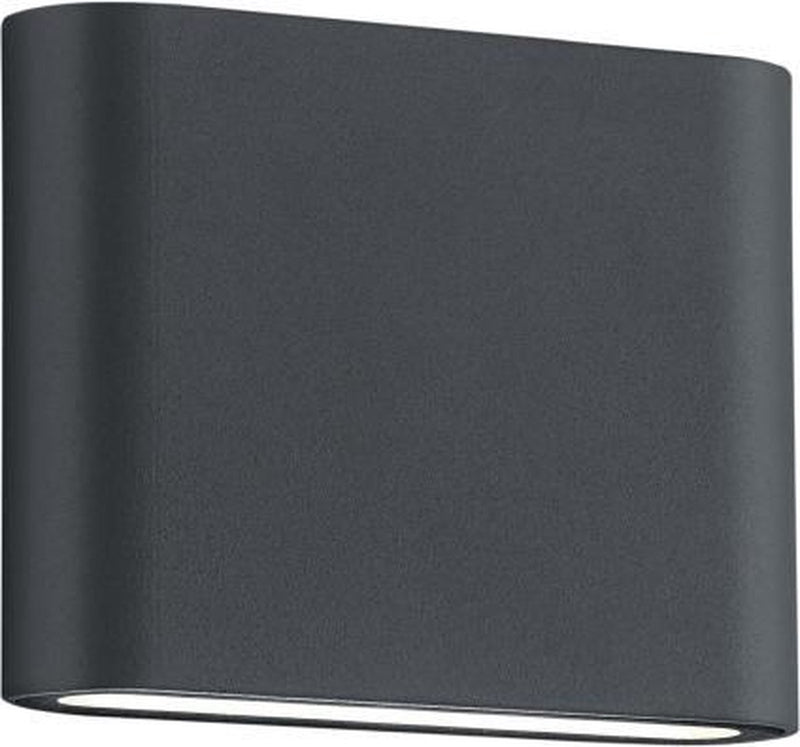Trio thames ii - applique murale - anthracite - incl. 2x SMD 2,5W - éclairage haut et bas - montage mural - non dimmable - éclairage extérieur - IP54
